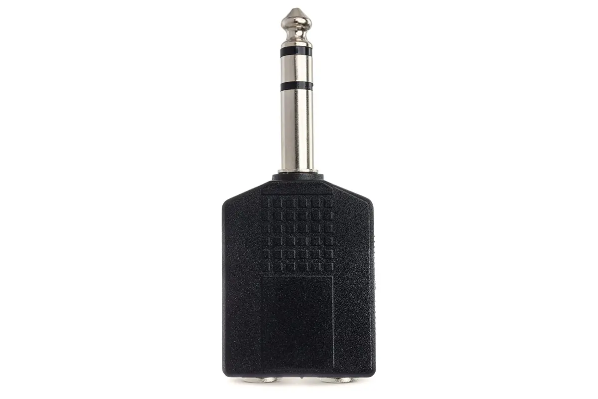 Hosa GPP-359 Dual 1/4" TRS Female to 1/4" TRS Male Adapter | Stereo Signal Splitter (70-120 chars) - view 3