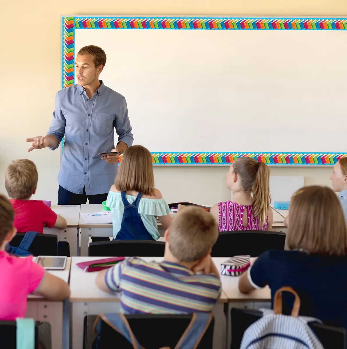 Edupress Books Straight Border Trim (EP60618) | Classroom Border for Walls & Bulletin Boards - view 2