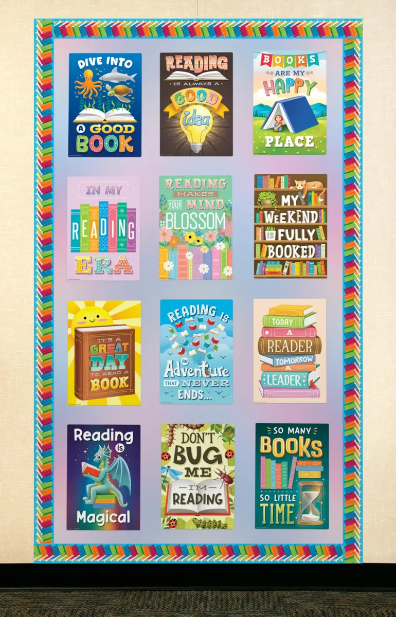 Edupress Books Straight Border Trim (EP60618) | Classroom Border for Walls & Bulletin Boards - view 3
