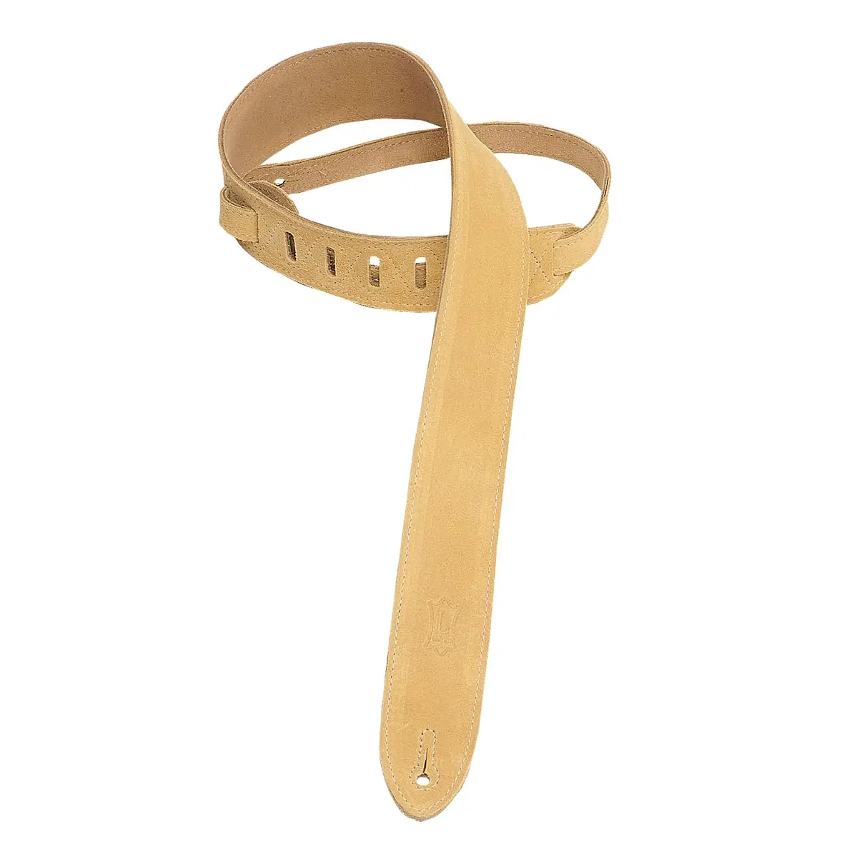 Levy's Leathers 2" Suede Guitar Strap with Suede Backing | Adjustable from 36" to 52" | Tan - main product image