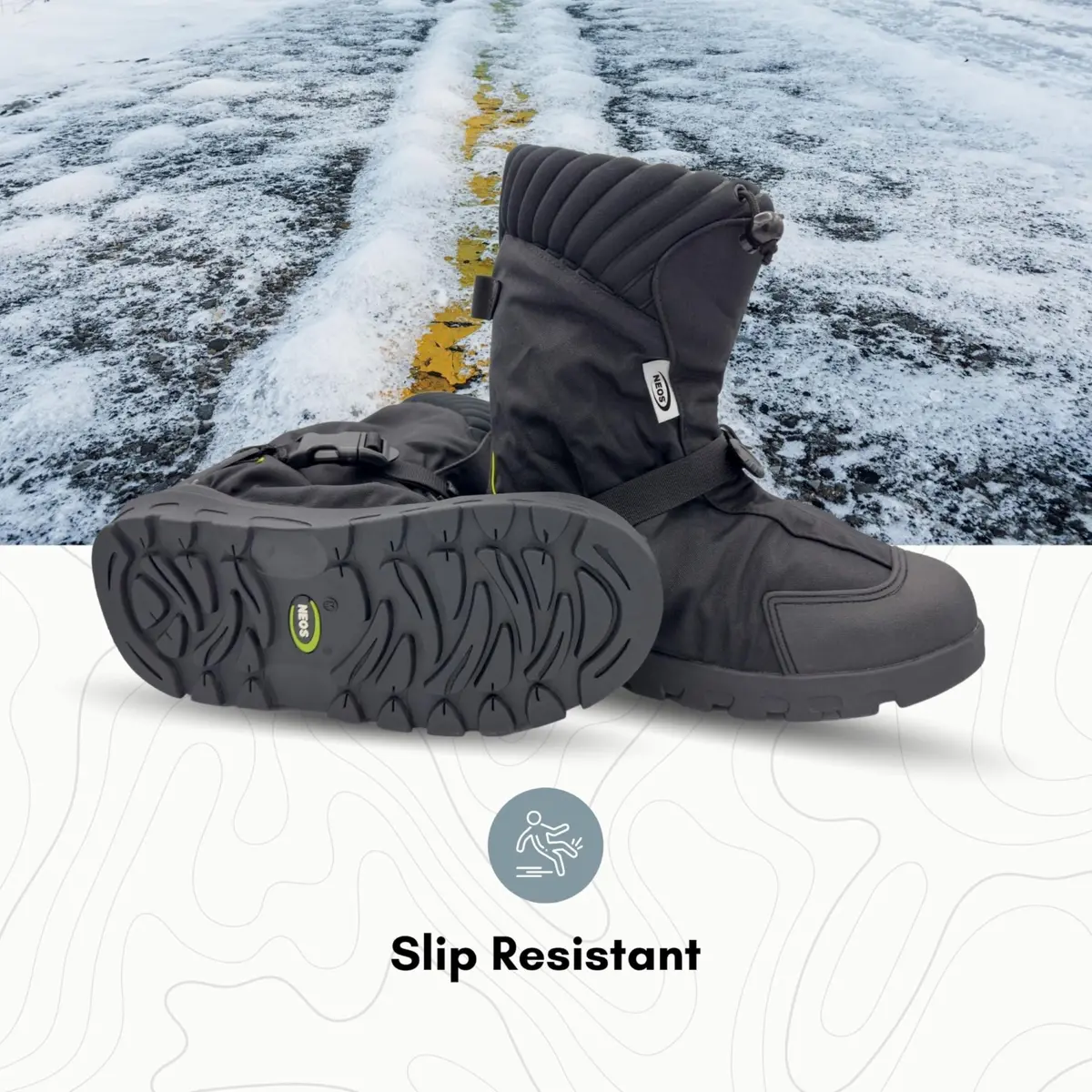 NEOS Overshoe Explorer Waterproof Insulated Winter Boot Covers for Work | Cold-Weather Traction & Durability - view 3