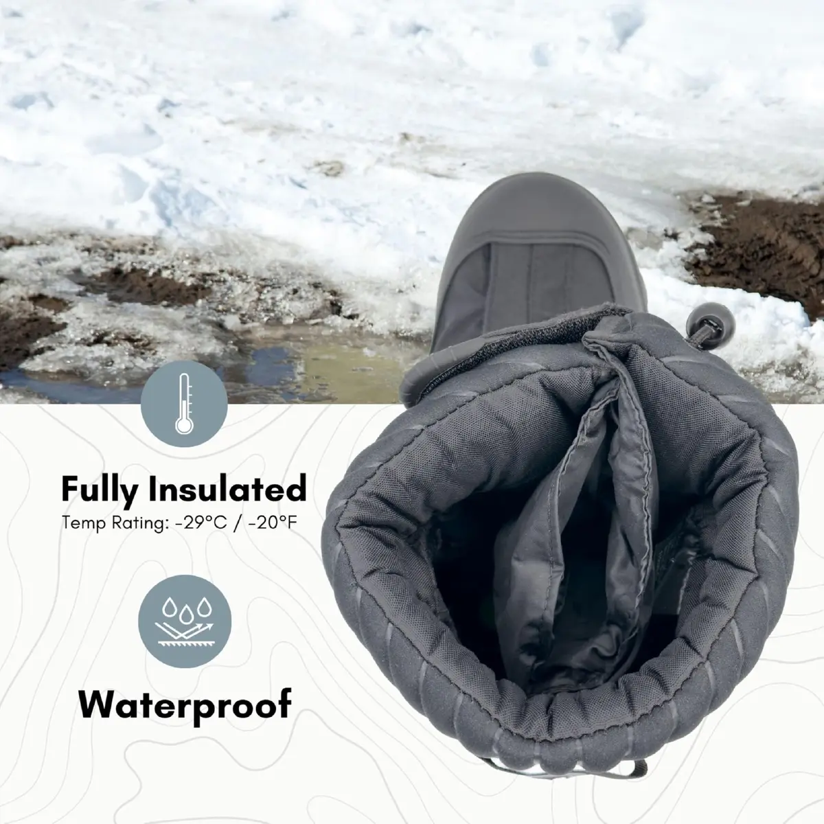 NEOS Overshoe Explorer Waterproof Insulated Winter Boot Covers | Durable, Cold-Weather Footwear Protection - view 2