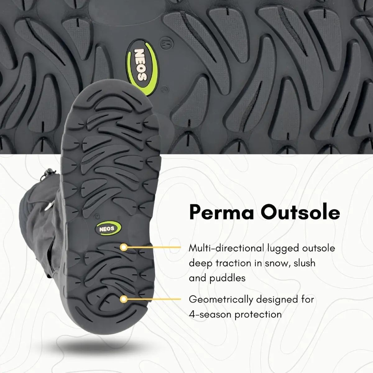 NEOS Overshoe Explorer Waterproof Insulated Winter Boot Covers | Durable, Cold-Weather Footwear Protection - view 4