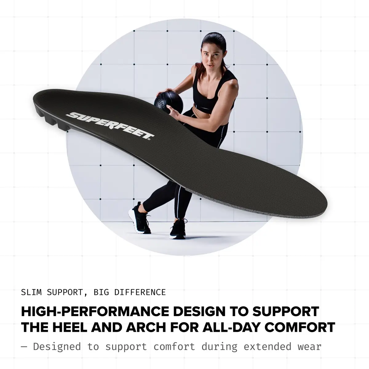 Superfeet All-Purpose Low Arch Support Insoles | Slim Fit Orthotic for Flat & Tight Shoes - view 5