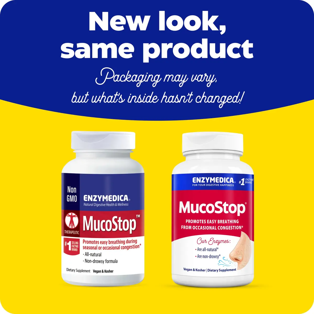Enzymedica MucoStop Caps - Helps Clear Mucus - 48 Capsules | Natural Enzyme Support for Sinus & Respiratory Comfort - view 9