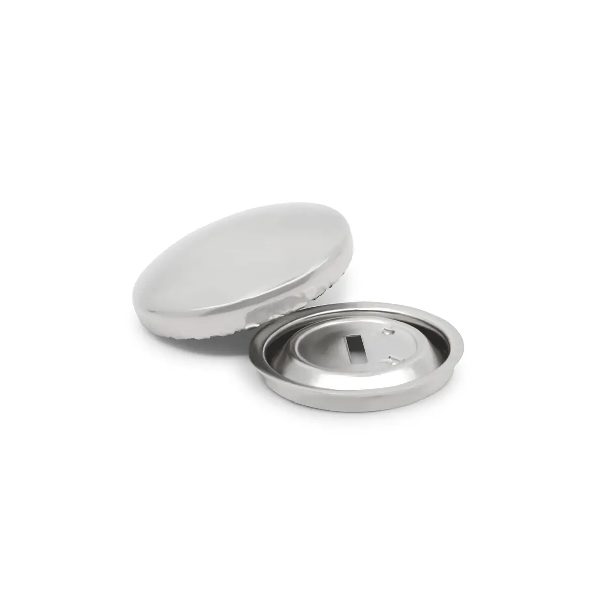 Dritz Half Ball Cover Buttons Size 30 | 3/4-Inch Nickel Finish for Sewing & Home Decor - view 2