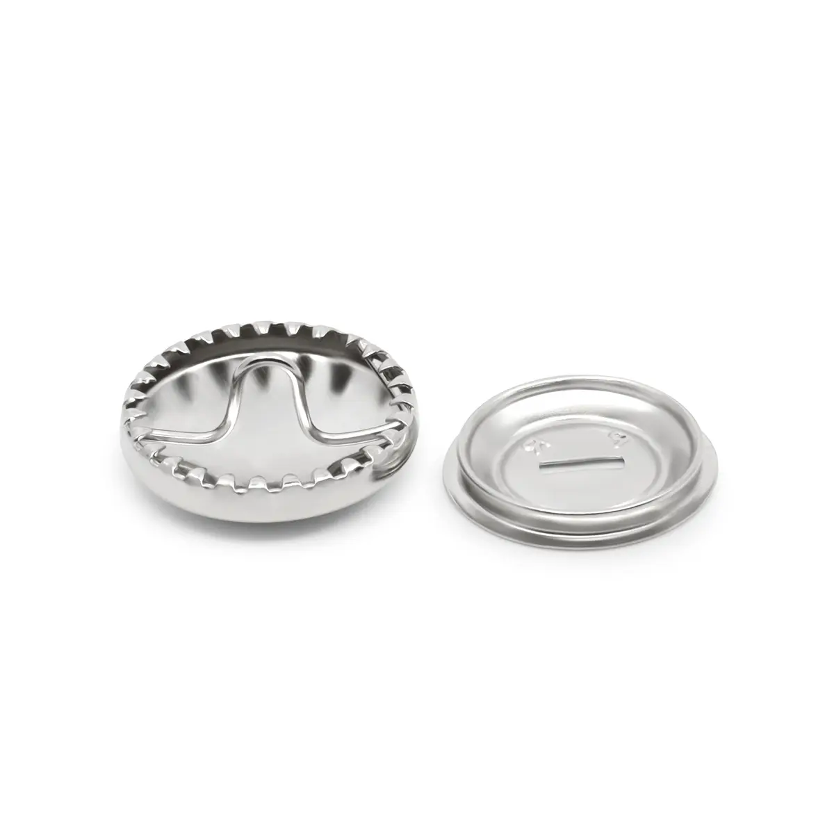 Dritz Half Ball Cover Buttons Size 30 | 3/4-Inch Nickel Finish for Sewing & Home Decor - view 3