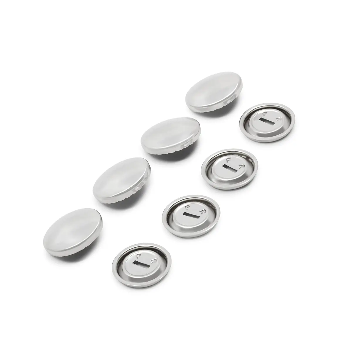 Dritz Half Ball Cover Buttons Size 30 | 3/4-Inch Nickel Finish for Sewing & Home Decor - view 4