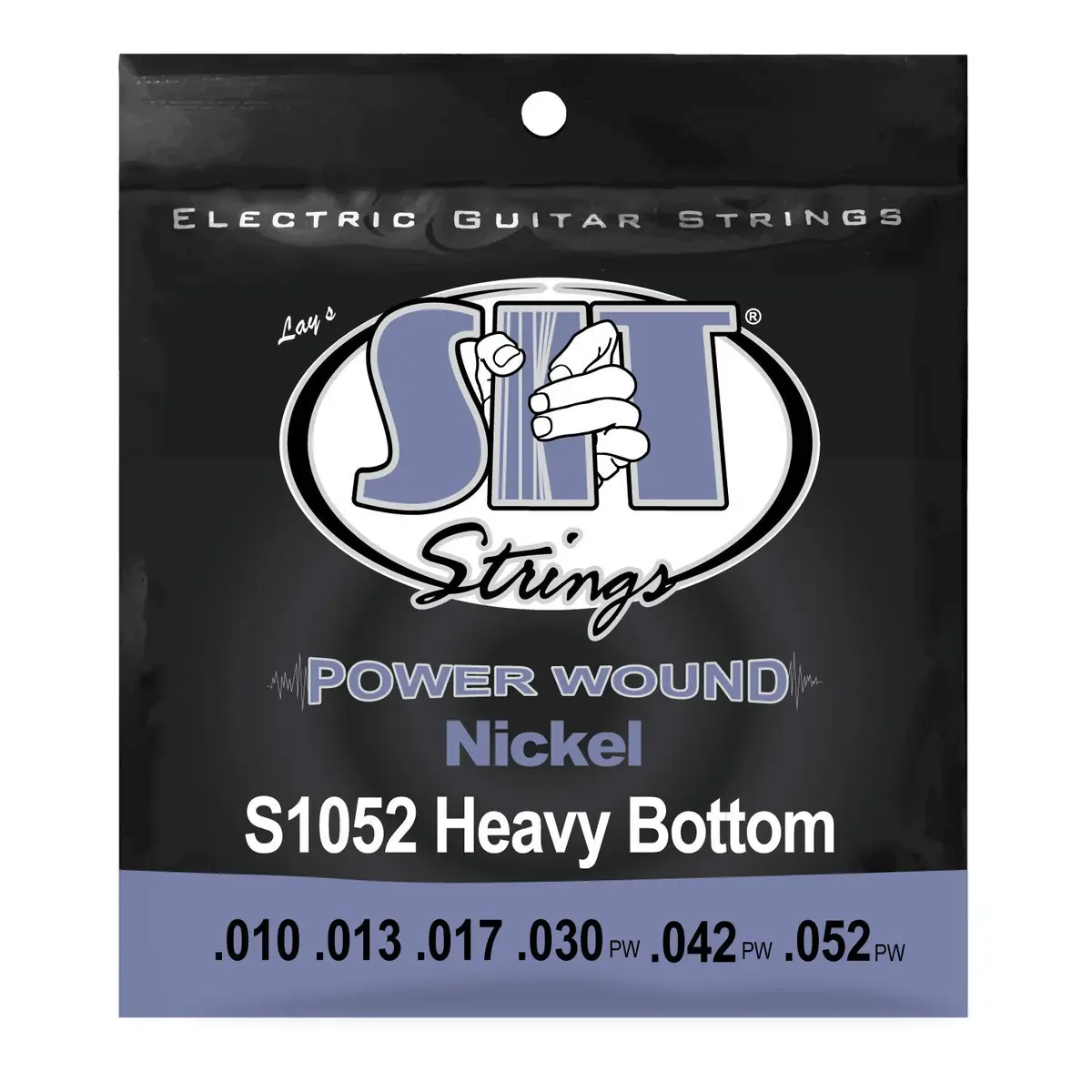 SIT Strings Power Wound Nickel Electric Guitar Strings (S.I.T.), Heavy Bottom 10-52 | Bright, Balanced Tone for All Styles - main product image