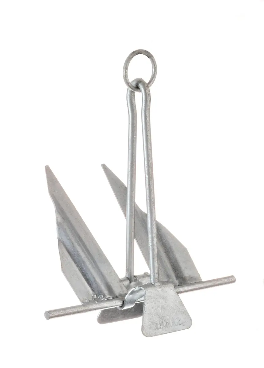 Seachoice Utility Anchor w/ Slip Ring, Size 7E, Galvanized Steel | Deep Penetration & Easy Retrieval - main product image
