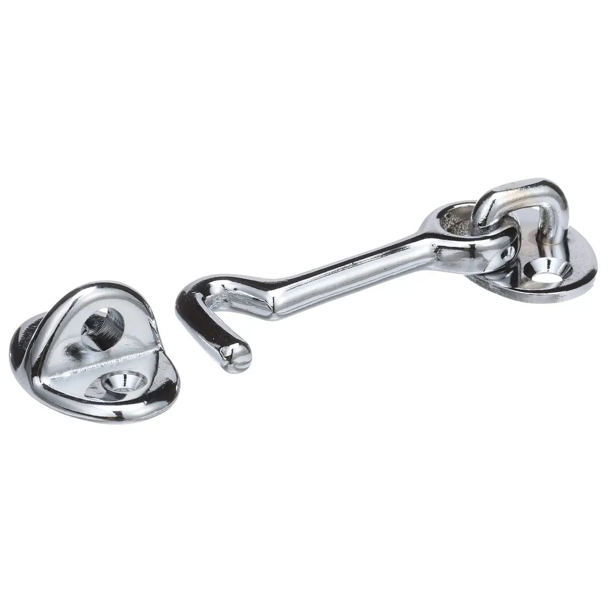 Seachoice Chrome-Plated Cast Brass 2 in. Marine Cabin Door Hook w/ #6 Fastener | Durable Brass Marine Hardware - main product image