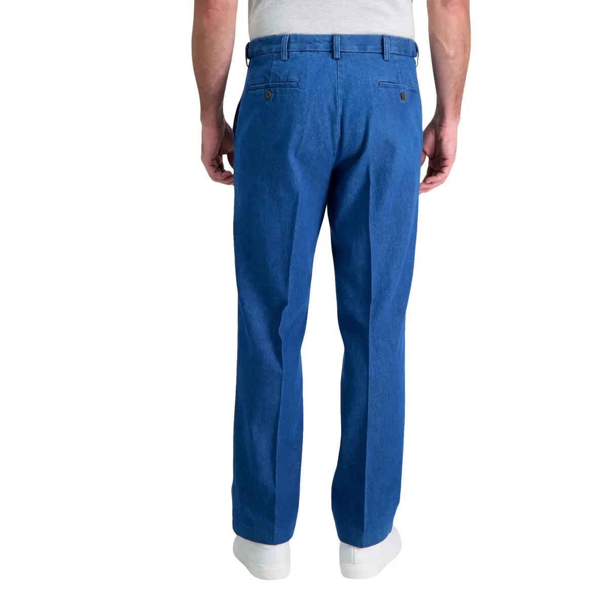 Haggar Men's Classic Fit Work to Weekend Denim Pant | Mid Rise, 38W x 32L, Light Stonewash - view 2