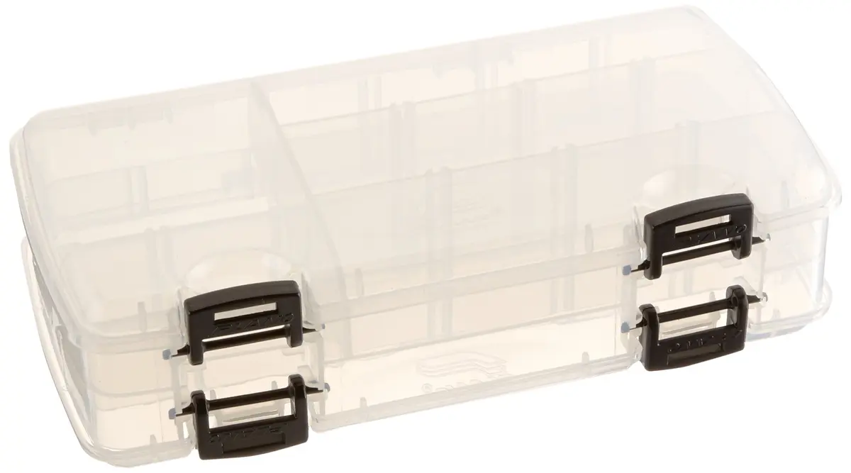 Plano Large 3500 Double-Sided Tackle Box | Adjustable Compartments, Clear Plastic, Premium Fishing Storage - main product image
