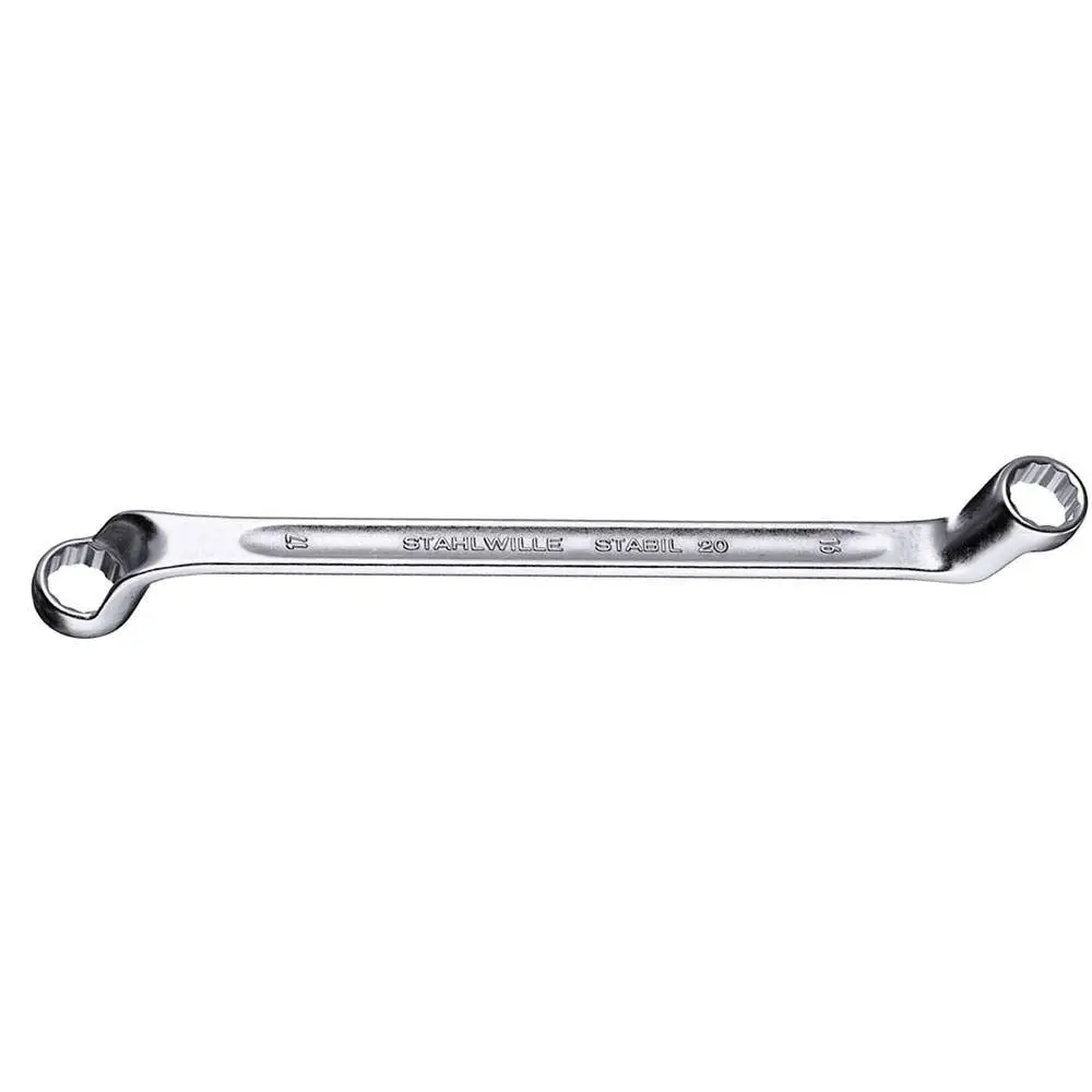 Stahlwille Double Ended Ring Spanner 18 x 19 mm | Chrome Alloy Steel, Anti-Slip Profile, German Quality - main product image