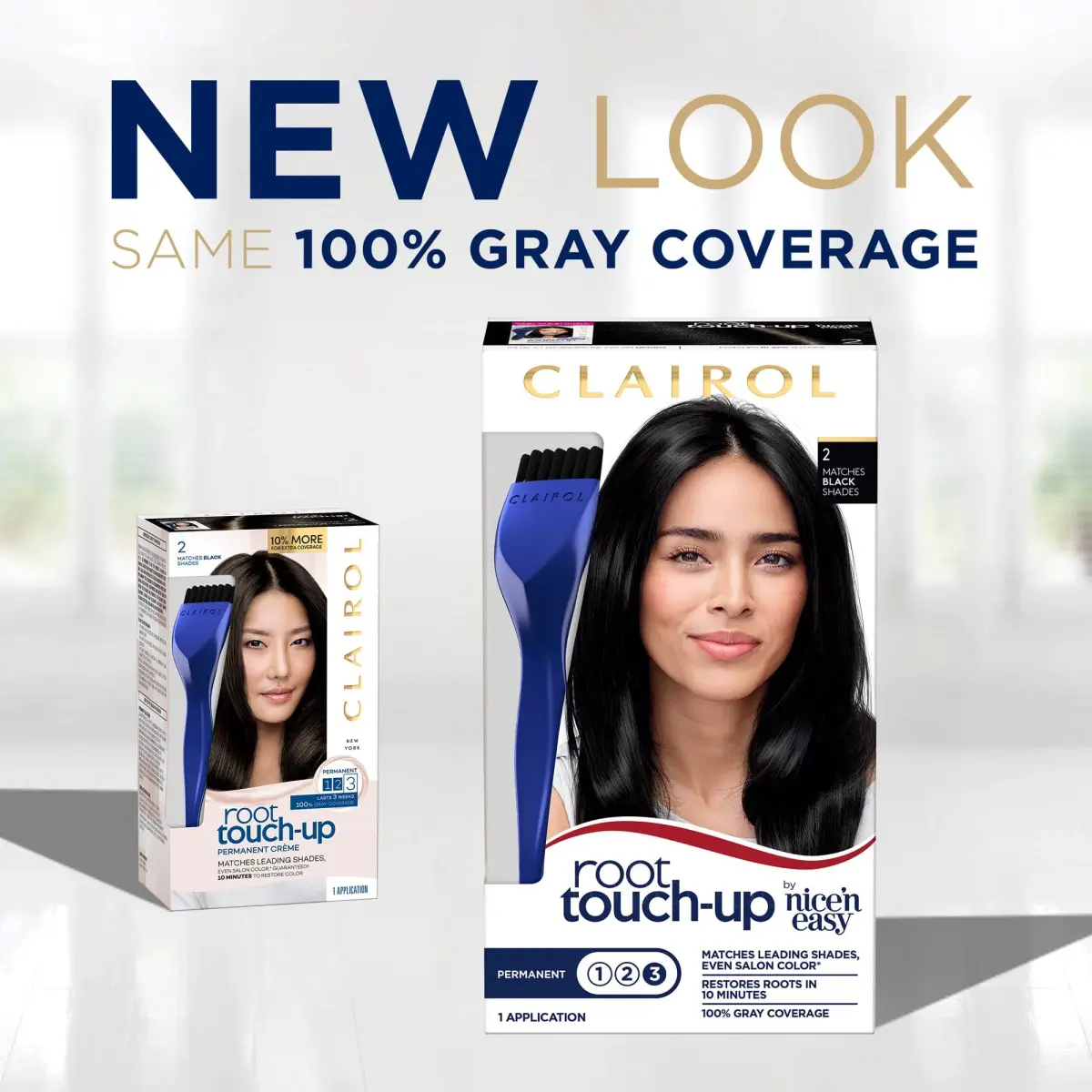 Clairol Permanent Root Touch-Up Hair Color, Black (2 Count, 0.25 lb) | Blends Salon Shades in 10 Minutes - view 5