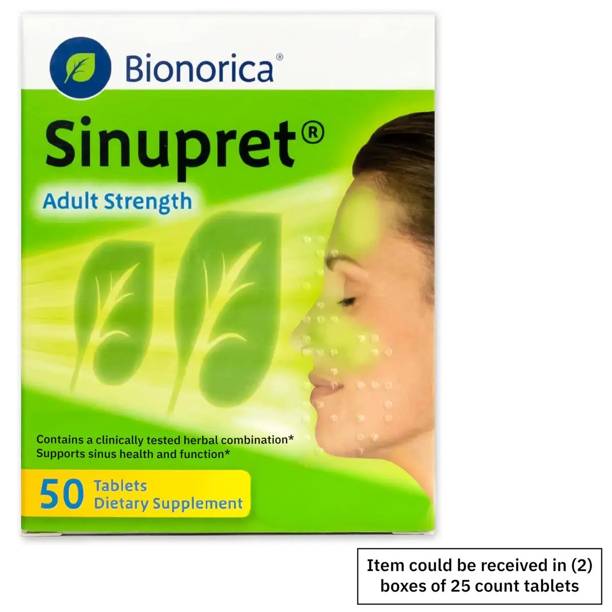 Bionorica Sinupret Adult Strength Sinus - Immune Support Supplement - All Natural - Herbal Nasal Passage & Immunity Boost - 50 Tablets | Herbal Nasal & Sinus Support - view 2