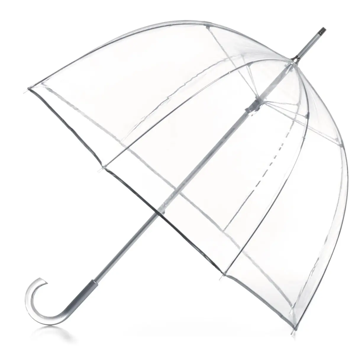 totes Signature Clear Bubble Umbrella 51" Arc | Auto Open Windproof Stick Umbrella - main product image
