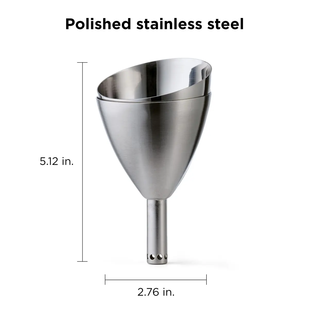 Rabbit Wine Aerator Shower Funnel with Sediment Strainer, Stainless Steel | 237ml (8 Fl Oz) - view 2