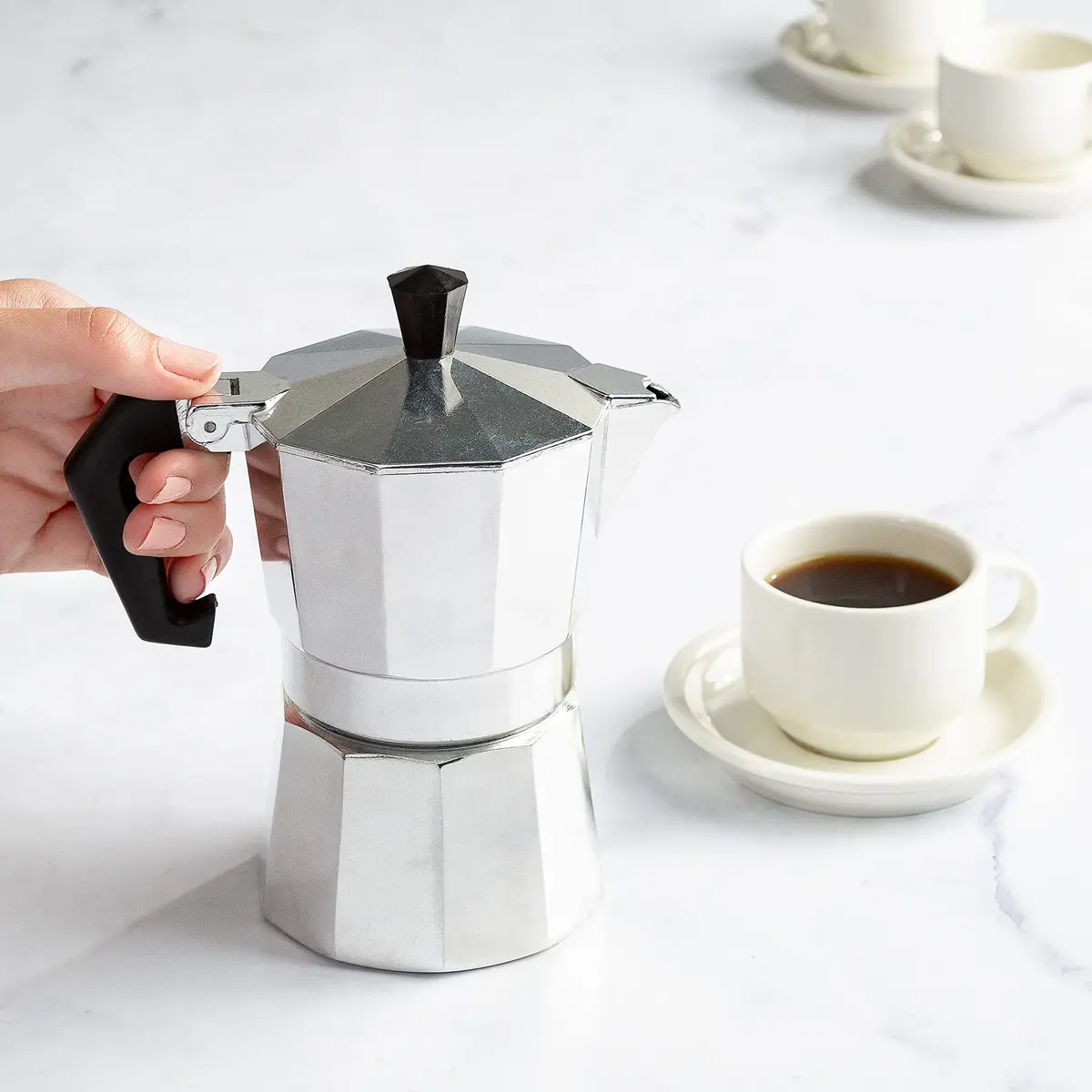 Primula Classic Stovetop Espresso & Coffee Maker 3 Cup | Compact Aluminum Moka Pot for Rich Espresso - view 7