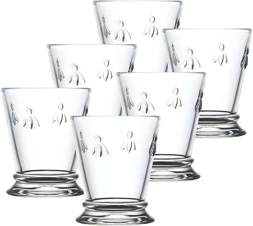 La Rochère Napoleon Bee Tumbler Set of 6 | 255ml (9 oz) Glassware | Iconic French Design - main product image