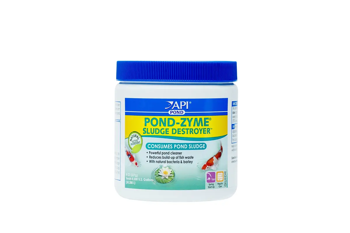 API Pond-Zyme Sludge Destroyer 8 oz Pond Cleaner with Natural Bacteria for Up to 8,000 Gallons - main product image