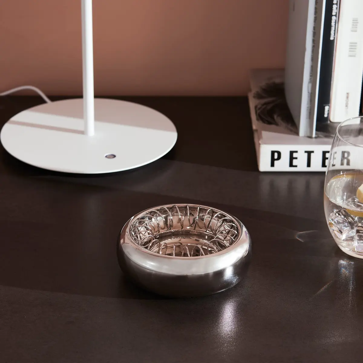 Alessi Spirale Stainless Steel Ashtray 16 cm (6.3 inches) | Designer Achille Castiglioni - view 5