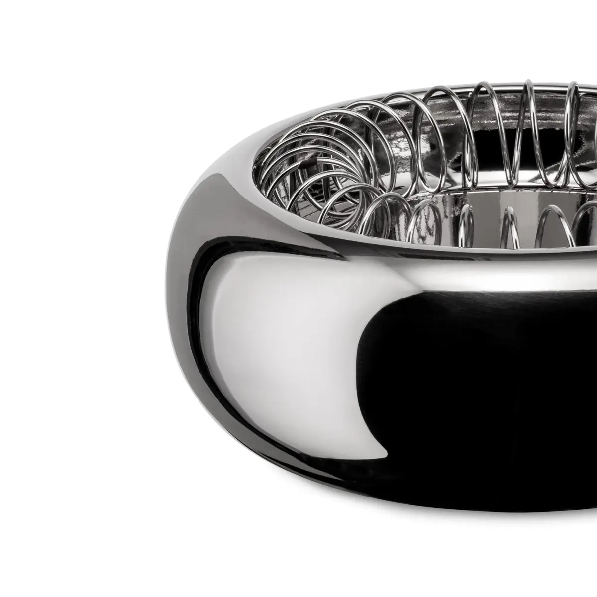 Alessi Spirale Stainless Steel Ashtray 16 cm (6.3 inches) | Designer Achille Castiglioni - view 3