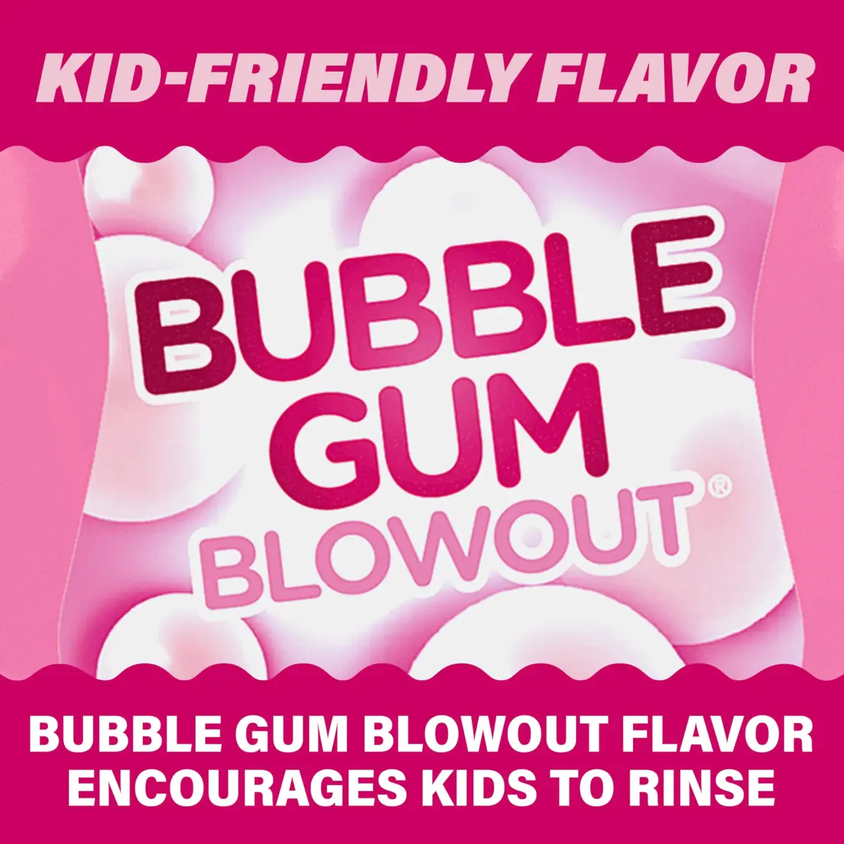 ACT Kids Anti-Cavity Fluoride Rinse, Bubble Gum Blowout, 479ml (16.9 Fl Oz) | Maximum Strength Fluoride - view 4