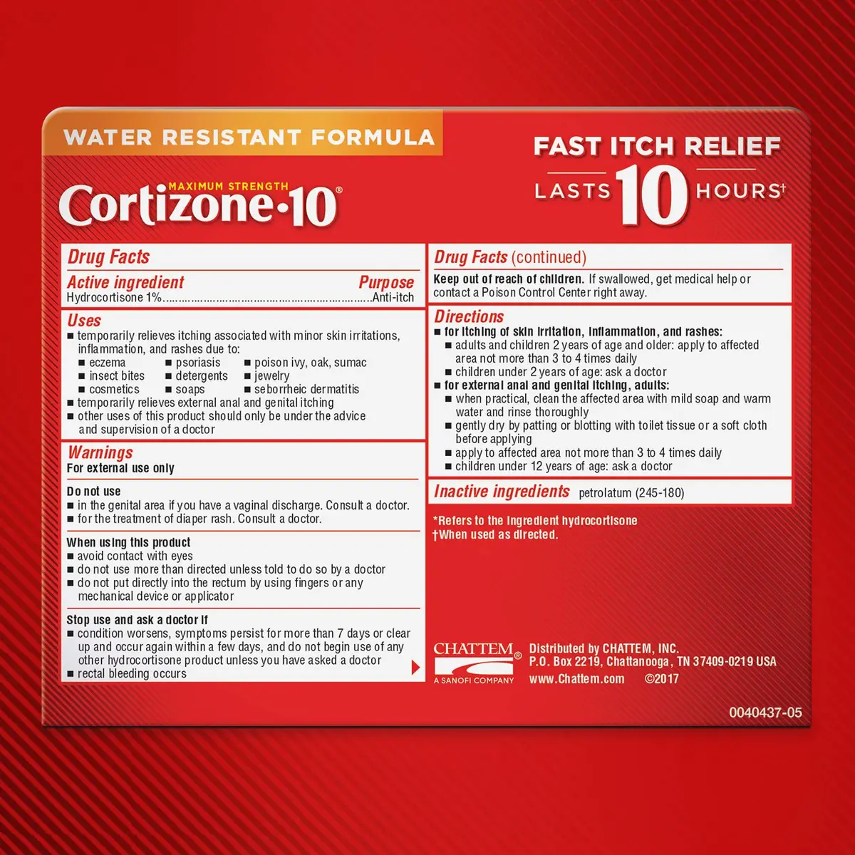 Cortizone 10 Maximum Strength Ointment 1 oz. | Fast Itch Relief with 1% Hydrocortisone for Minor Skin Irritations - view 2