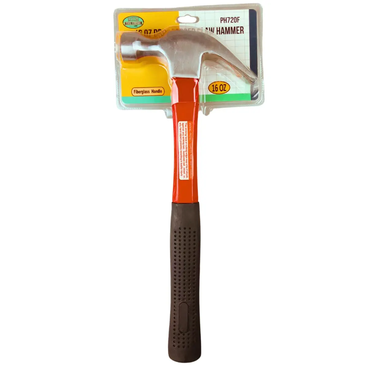 ARTESIA TOOL 13" 16oz Forged Steel Claw Hammer | Red Fiberglass Handle | 6.5" Rubber Grip | Dual-Purpose Building & Demolition - view 7