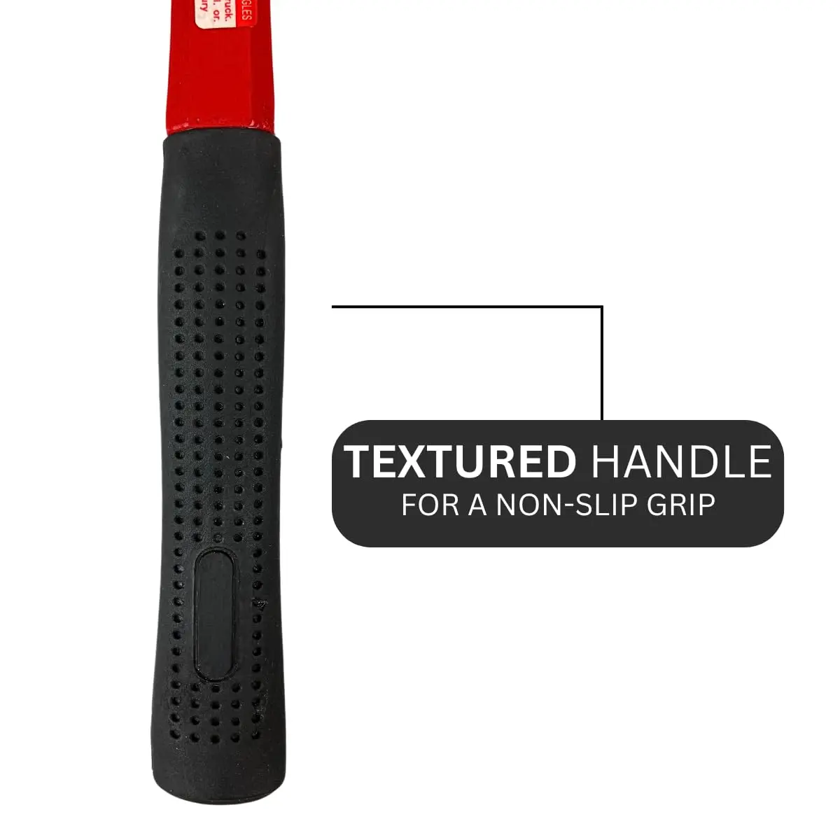ARTESIA TOOL 13" 16oz Forged Steel Claw Hammer | Red Fiberglass Handle | 6.5" Rubber Grip | Dual-Purpose Building & Demolition - view 3