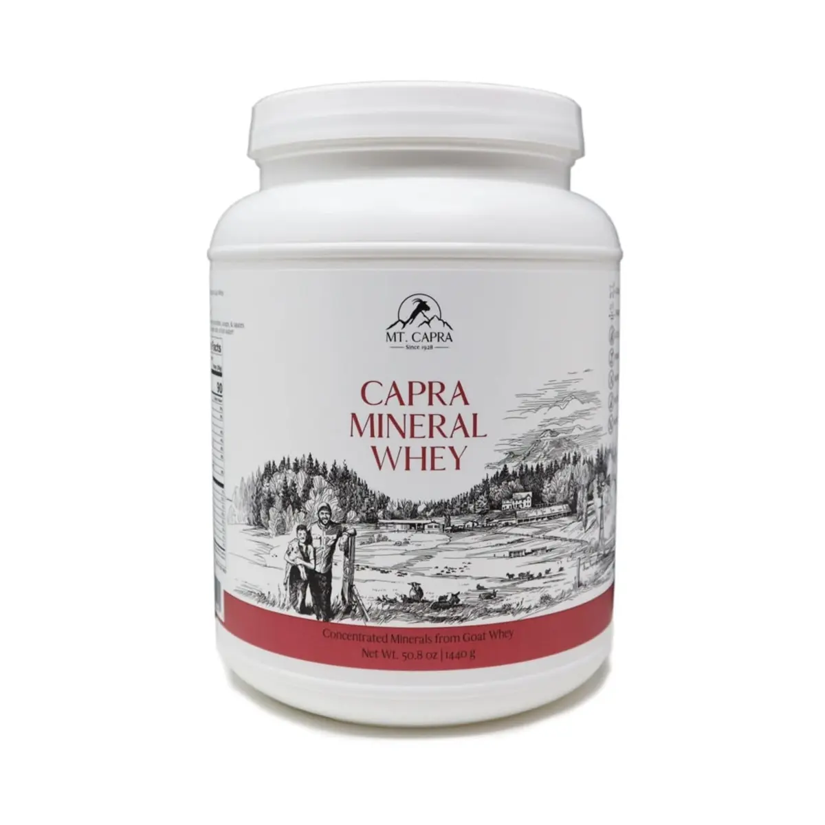 Mt. Capra Mineral Whey | from Goat Milk Whey | 50.8 oz | All-Natural Mineral & Electrolyte Supplement - main product image