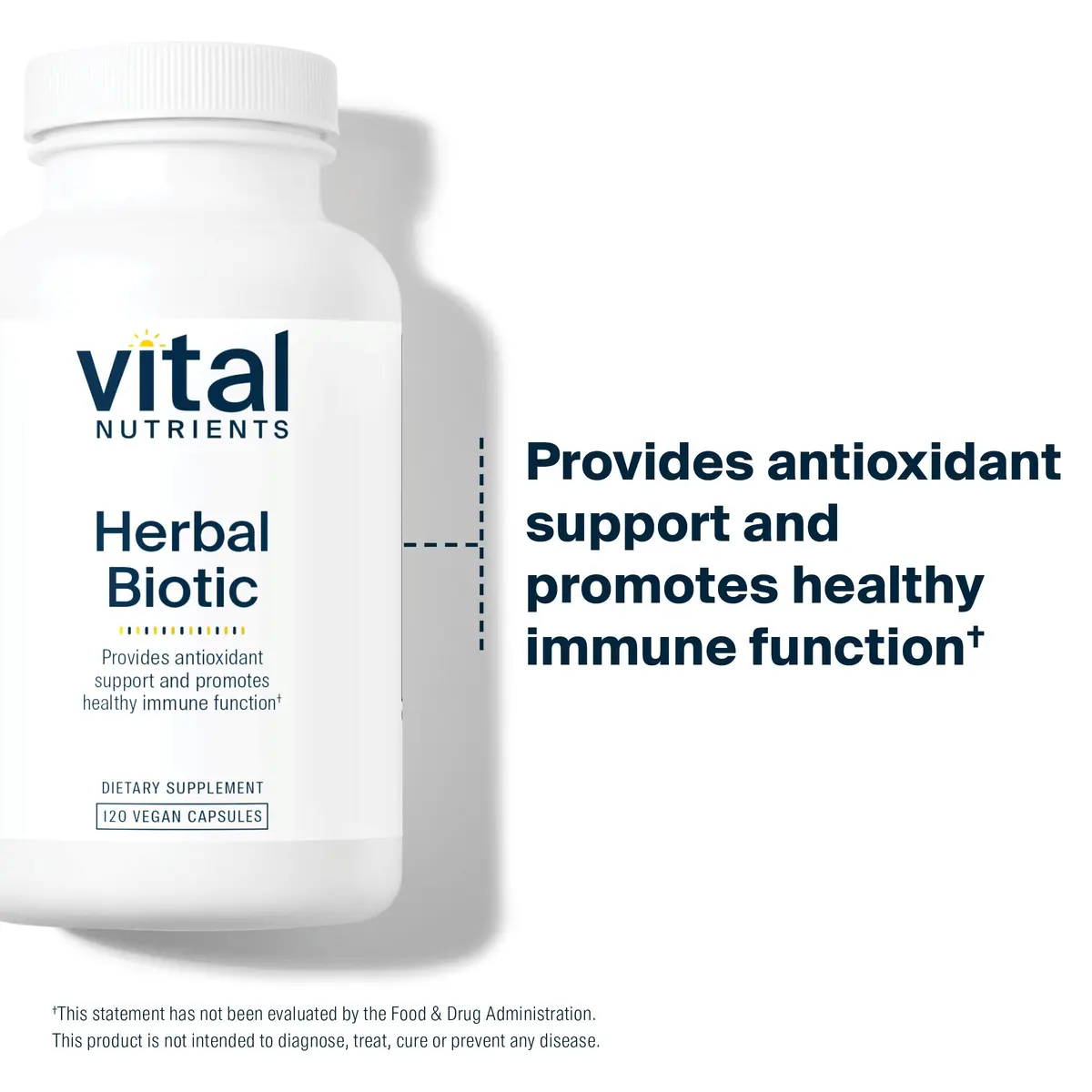 Vital Nutrients Herbal Biotic 120 Capsules | Immune & Respiratory Support, Vegan Formula - view 6