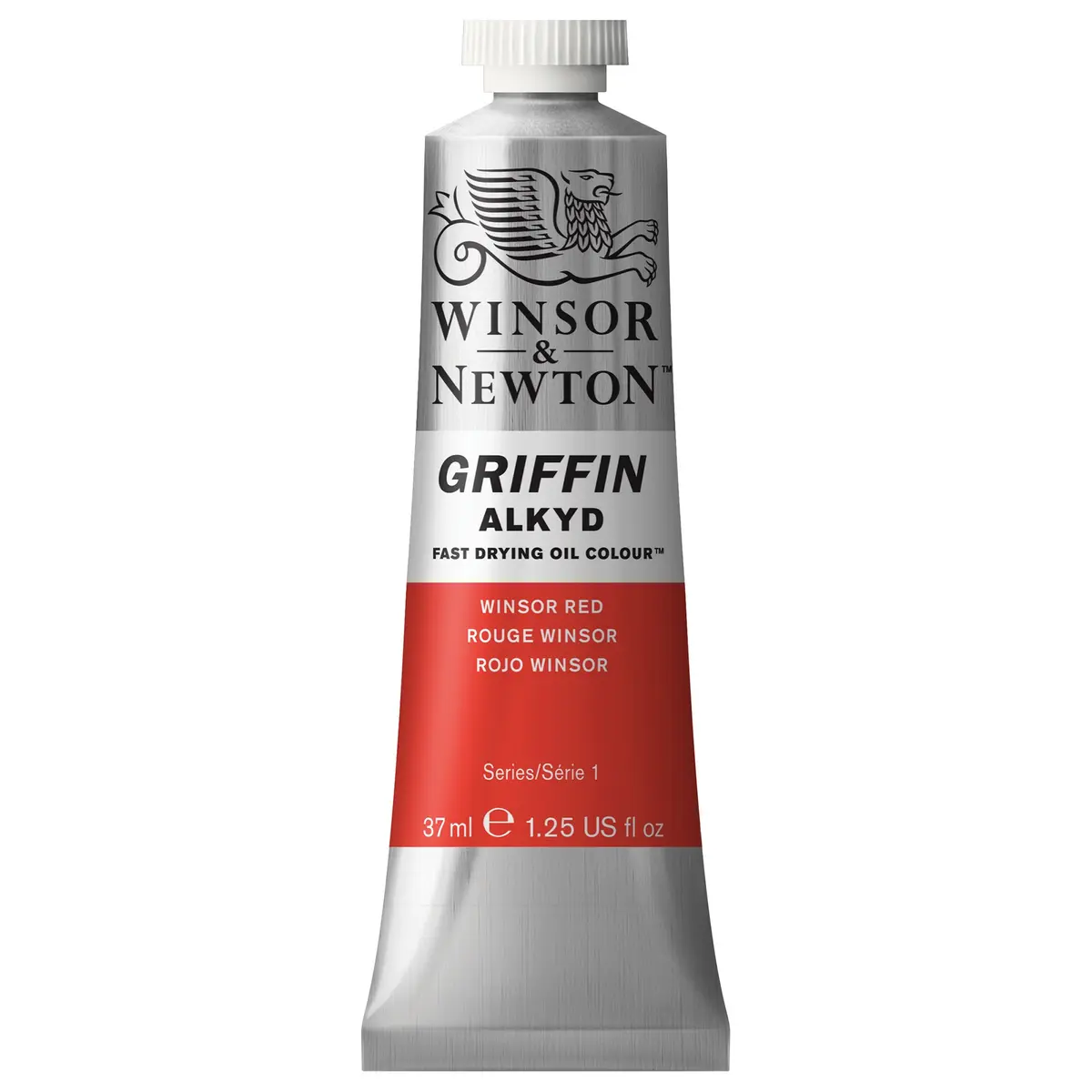 Winsor & Newton Griffin Alkyd Fast Drying Oil Paint, Winsor Red | Quick Dry Oil Color for Artists - main product image