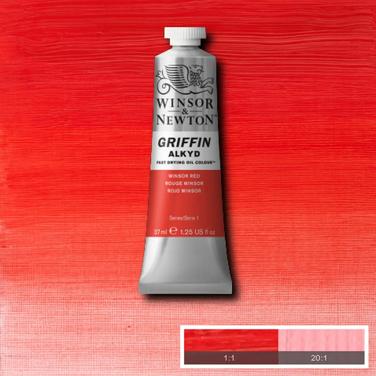 Winsor & Newton Griffin Alkyd Fast Drying Oil Paint, Winsor Red | Quick Dry Oil Color for Artists - view 4