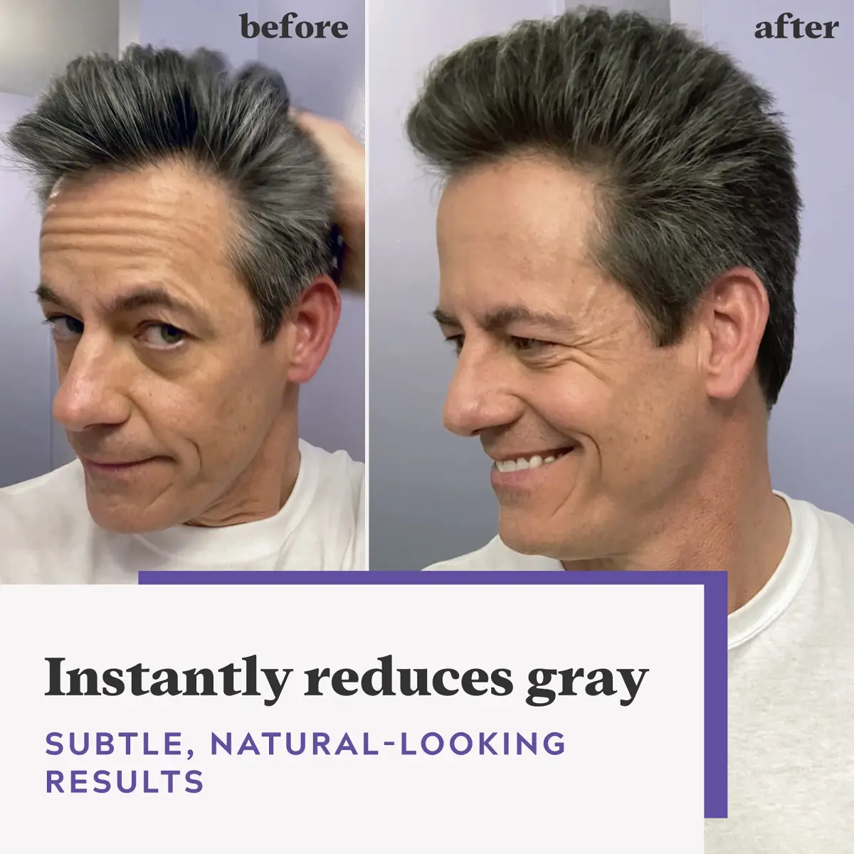 Just for Men Touch of Gray Hair Color T-45 Dark Brown (3 x 0.25 fl oz) | Blends Gray for Salt & Pepper Look - view 2