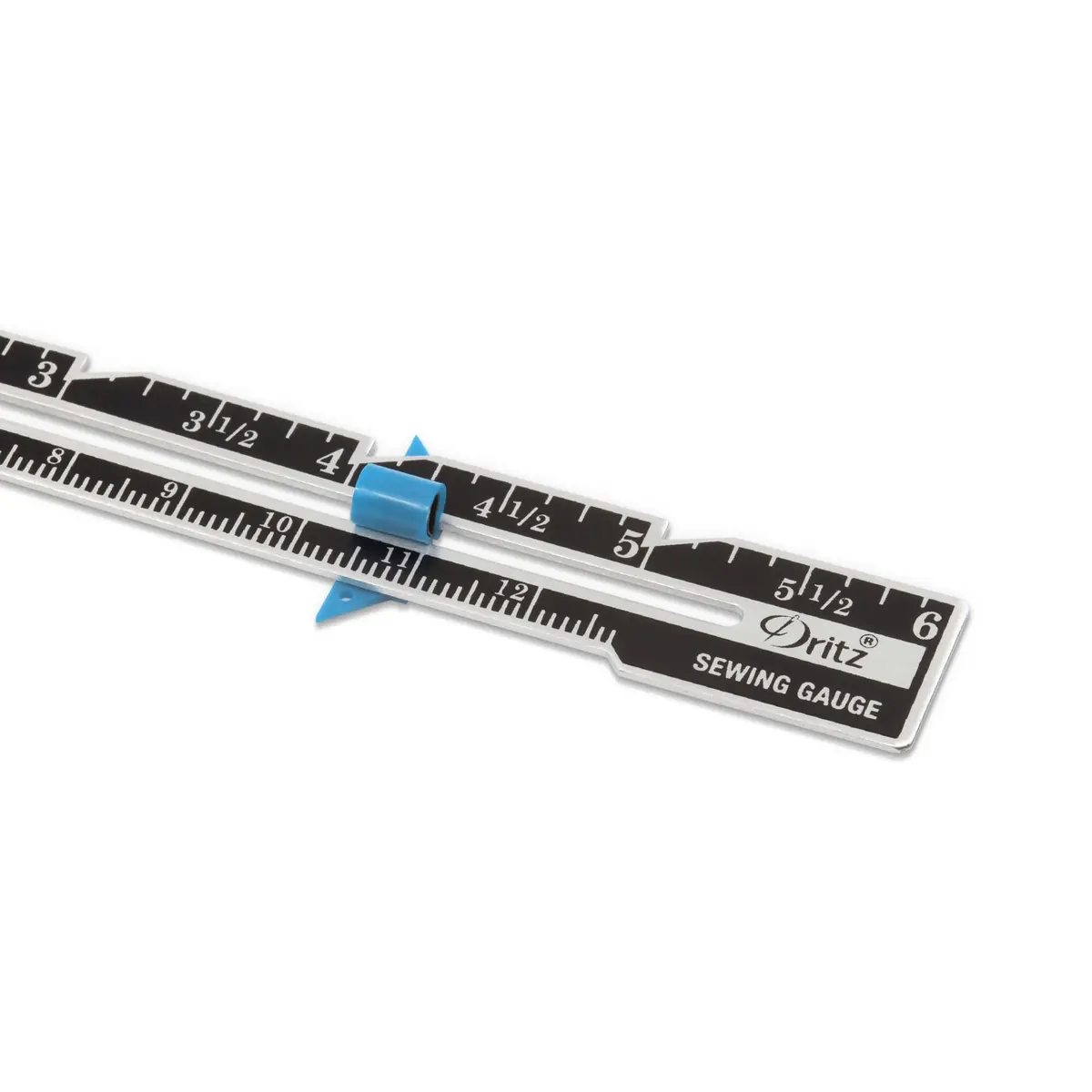 Dritz 620 Sewing Gauge with Sliding Marker, 8 inches (20.3 cm) | Accurate Hem & Buttonhole Marking - view 4