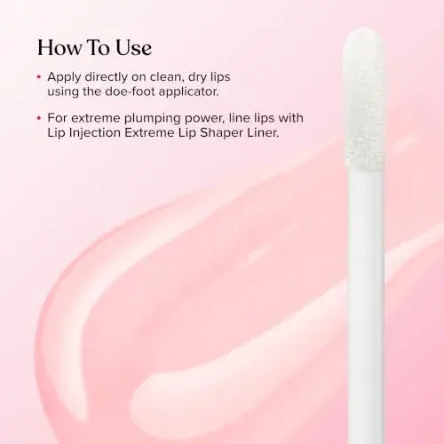 Too Faced Lip Injection Maximum Plump Extra Strength 0.14 Fl Oz Original Clear Lip Plumper Gloss - view 4