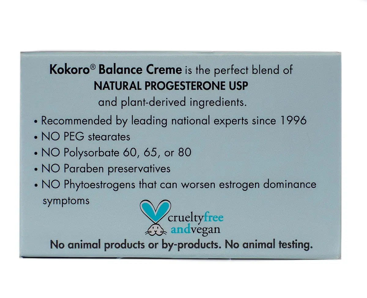 Kokoro Balance Creme for Women | 59ml (2oz) | Natural Progesterone Cream for Menopause Support - view 7