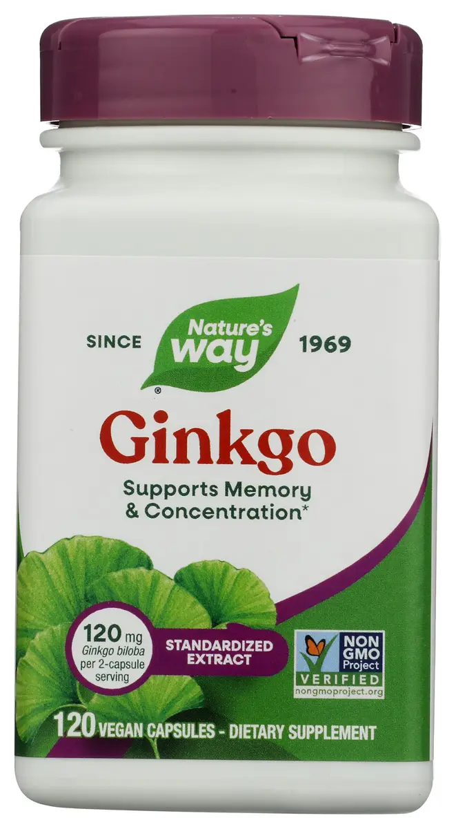 Nature's Way Ginkgo Premium Extract 120 mg | Supports Memory & Concentration* - main product image