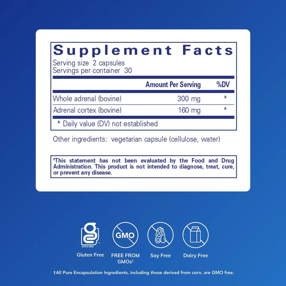 Pure Encapsulations Adrenal Cortex Supplement 60 Capsules | Supports Cortisol Health & Energy Levels - view 2