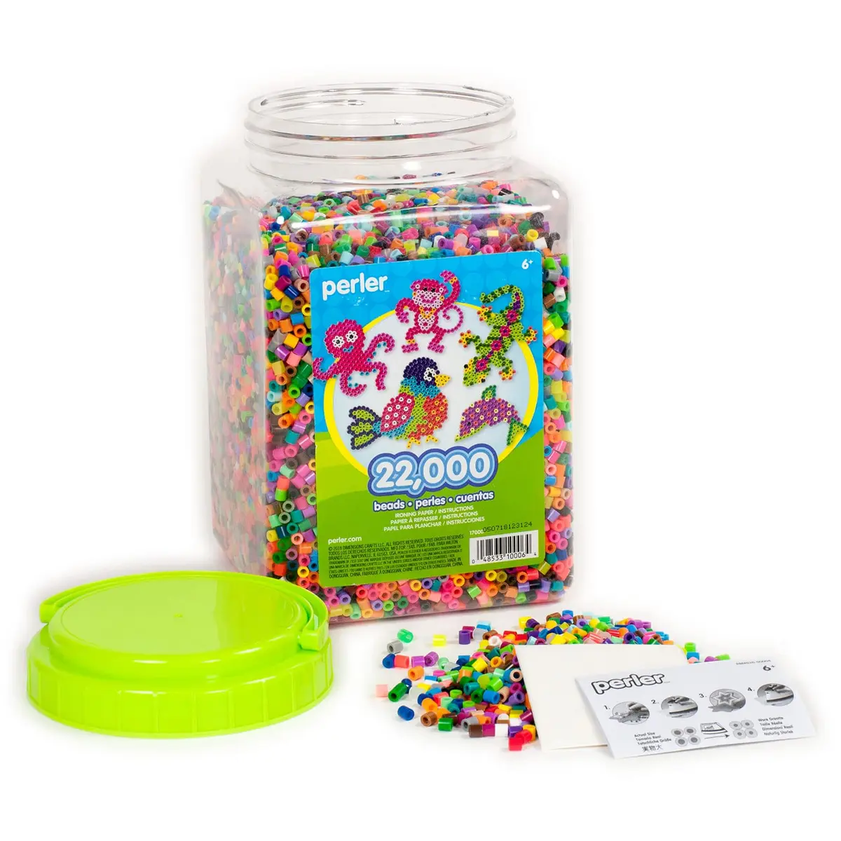 Perler Multi-Mix Fuse Beads Jar, Assorted Colors | Creative Arts & Crafts Activity for Kids & Adults - view 3