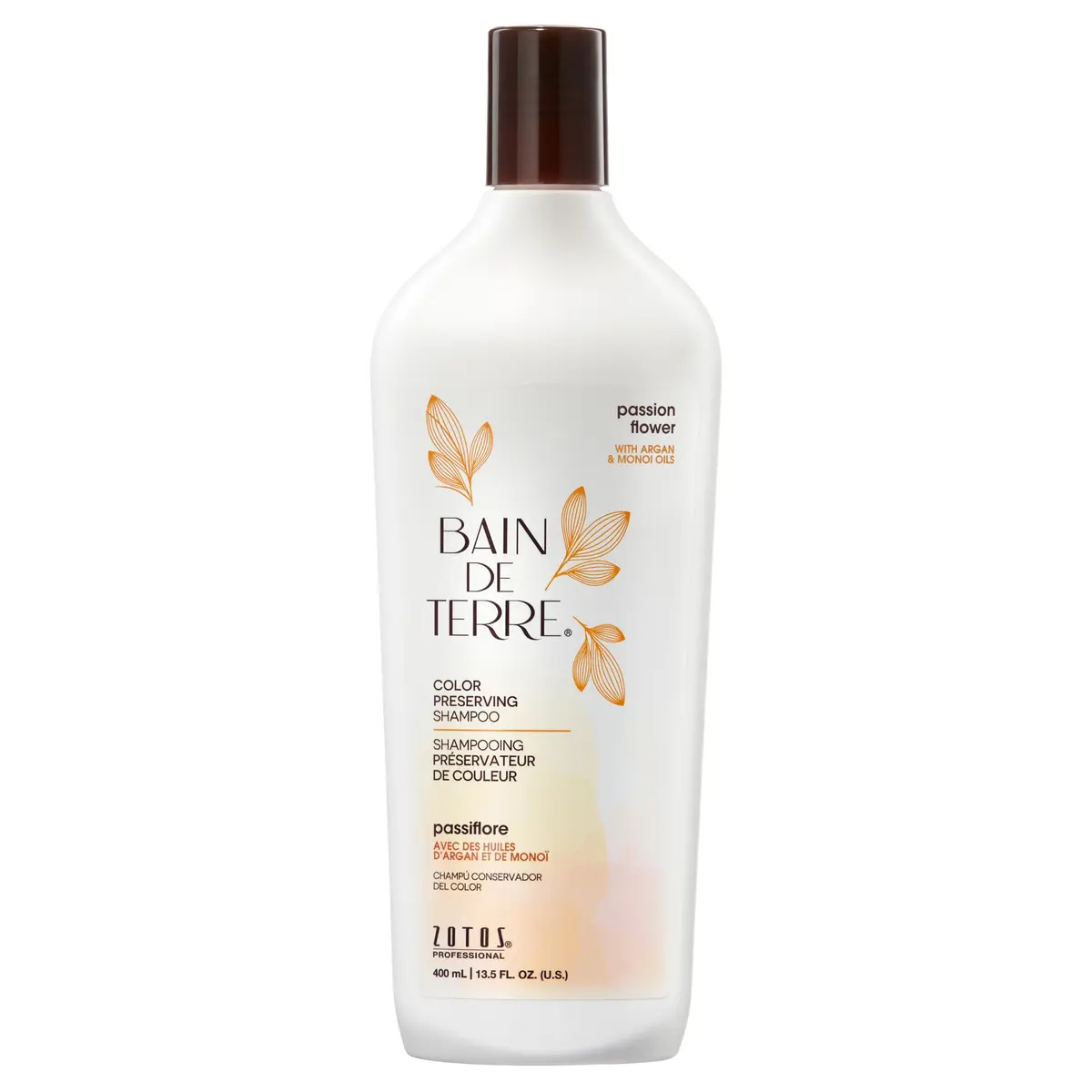 Bain de Terre Passion Flower Color Preserving Shampoo 13.5 Fl Oz | Protects Vibrant Hair Color - main product image