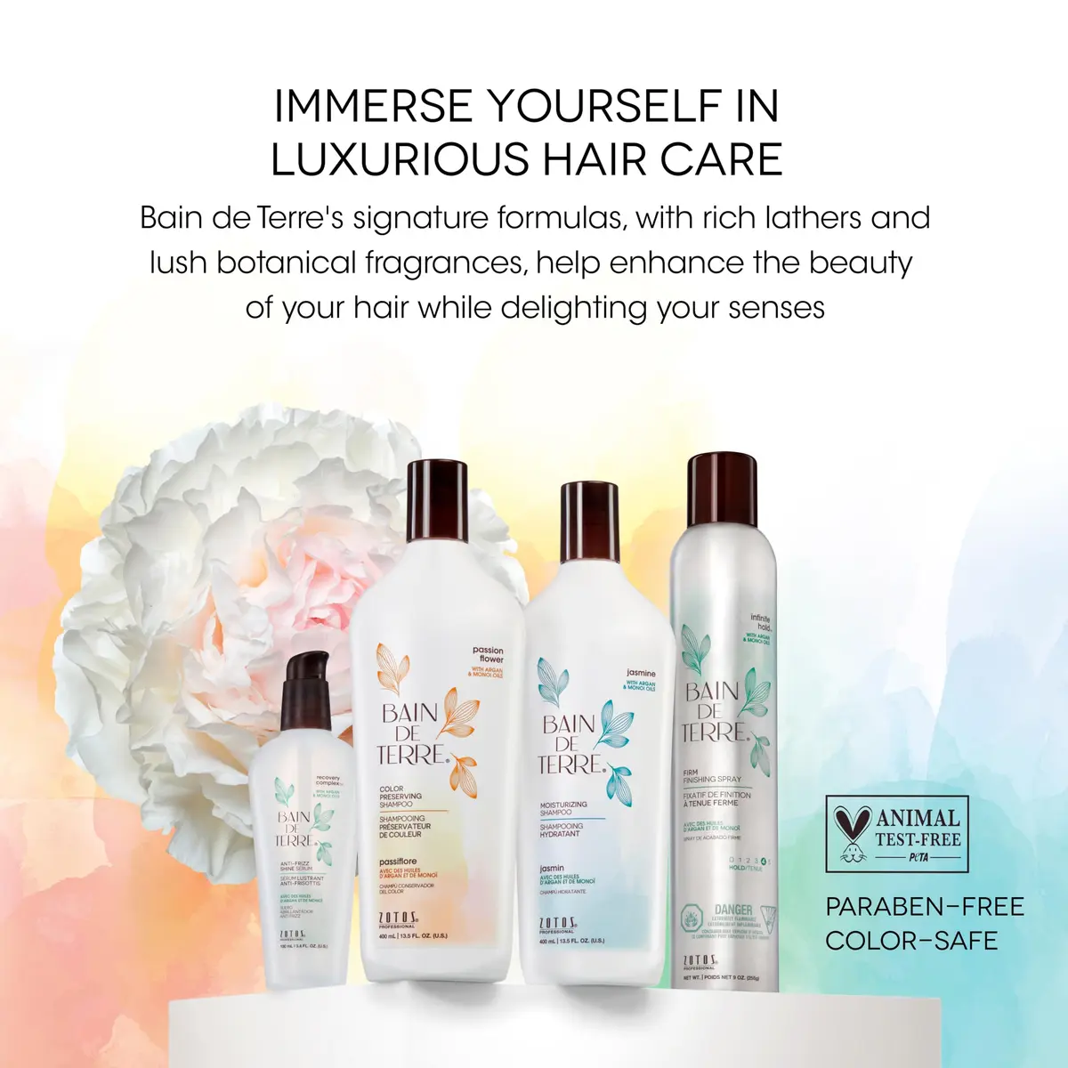 Bain de Terre Passion Flower Color Preserving Shampoo 13.5 Fl Oz | Protects Vibrant Hair Color - view 7