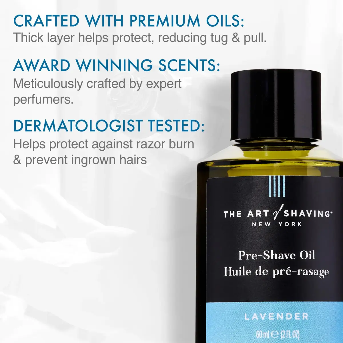 The Art of Shaving Pre-Shave Beard Oil for Men, Lavender 60ml (2 Fl Oz) | Smooth Shave & Skin Protection - view 2