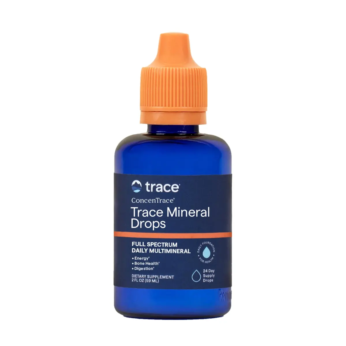 Trace Minerals ConcenTrace Mineral Drops, 70+ Ionic Minerals, 59ml (2 fl oz) | Full Spectrum Electrolyte Concentrate - main product image