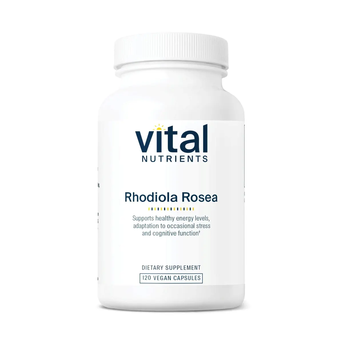Vital Nutrients Rhodiola Rosea 120 Capsules | Adaptogenic Herb for Energy & Stress - main product image