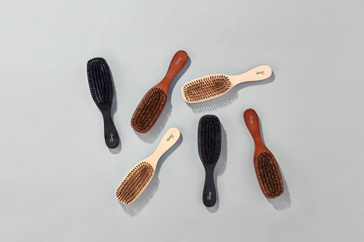 Diane Reinforced Boar Bristle Wave Brush for Men and Barbers – Hard Bristles for Thick to Coarse Hair – Use for Detangling, Smoothing, Wave Styles, Restore Shine and Texture - view 9