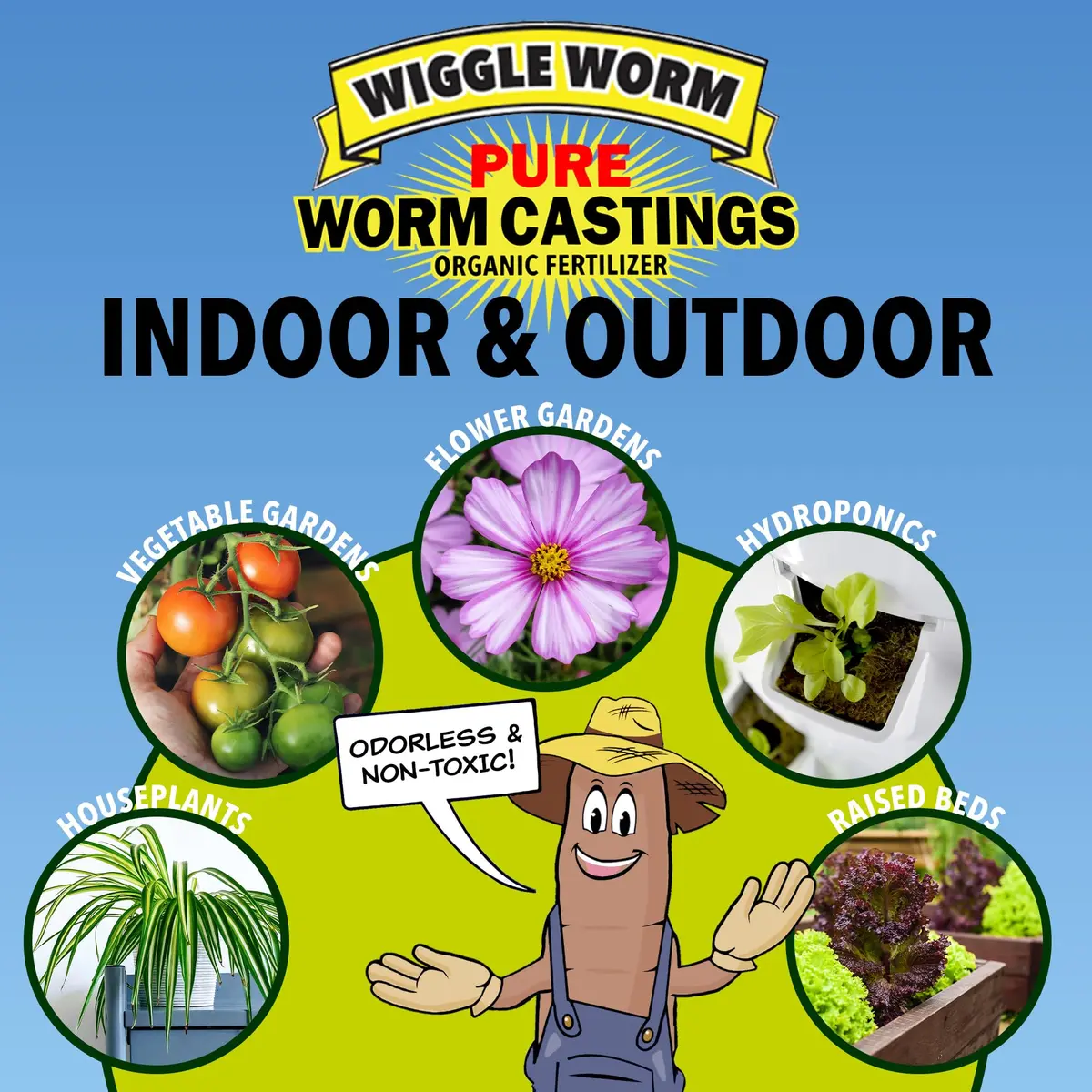 Wiggle Worm Organic Fertilizer 4.5lb | Supports Healthy Soil & Plants - view 7