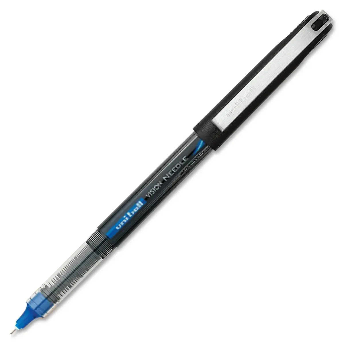 Uni-Ball Vision Needle Rollerball Pens, Micro Point (0.5mm), Blue, 12 Pack | Smooth Ink Flow - view 4